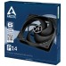 VENTILADOR 14CM ARCTIC P14 NEGRO (Espera 4 dias)