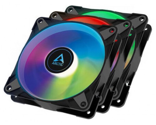 VENTILADOR 12CM ARCTIC P12 PWM A-RGB PACK 3 UNIDADES