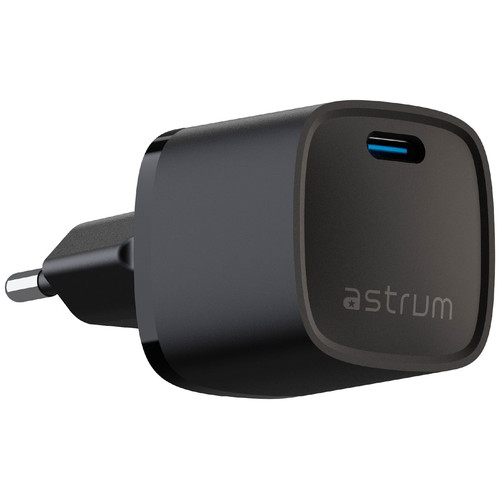 ASTRUM WATZ20P NEGRO / ADAPTADOR DE CORRIENTE 20W / USB-C / PD GAN-M02 ASTRUM WATZ20P NEGRO / ADAPTADOR DE CORRIENTE 20W / USB-C / PD GAN