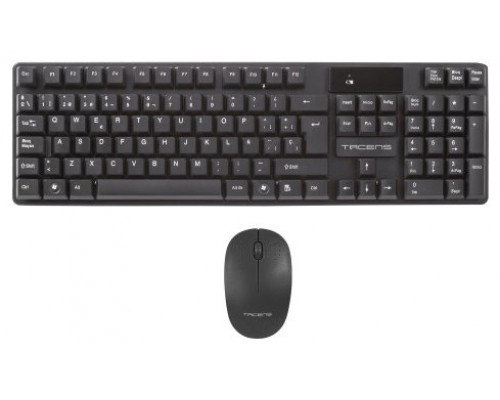 ANIMA ACPW0 WIRELESS 2IN1 COMBO PACK, WIRELESS MOUSE 1200 DPI HUANO MECHANICAL SWITCHES, WIRELESS KEYBOARD OPTIMIZED SWITCHES, ECO DESIGN, NANO-USB RECEIVER, SPANISH LAYOUT