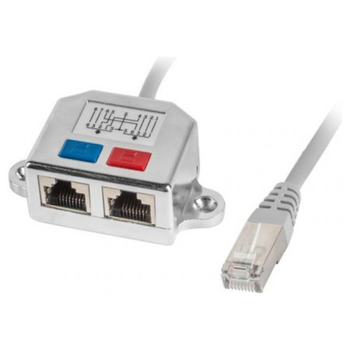 Adaptador lanberg splitter ethernet ftp rj45-MR1 Adaptador lanberg splitter ethernet ftp rj45