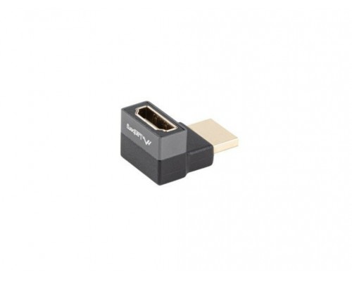 ADAPTADOR 8K LANBERG HDMI(M) A HDMI(H) ANGULO ARRIBA ALUMINIO PLATA