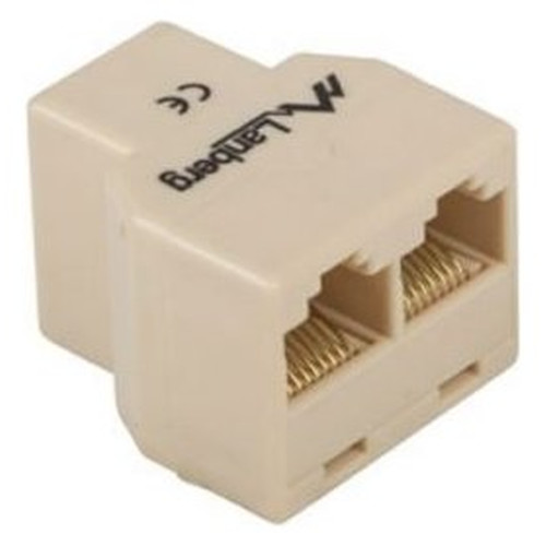 Adaptador rj45 lanberg splitter utp hembra