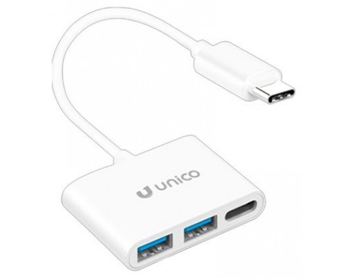 ADAPTADOR UNICO TIPO(C) A 2 USB(A) Y USB TIPO(C)