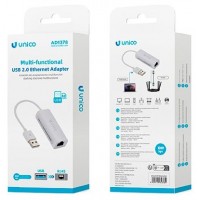 ADAPTADOR UNICO USB2.0 DE USB A RJ45