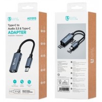 ADAPTADOR UNI JACK HEMBRA 3.5 A TIPO C MACHO