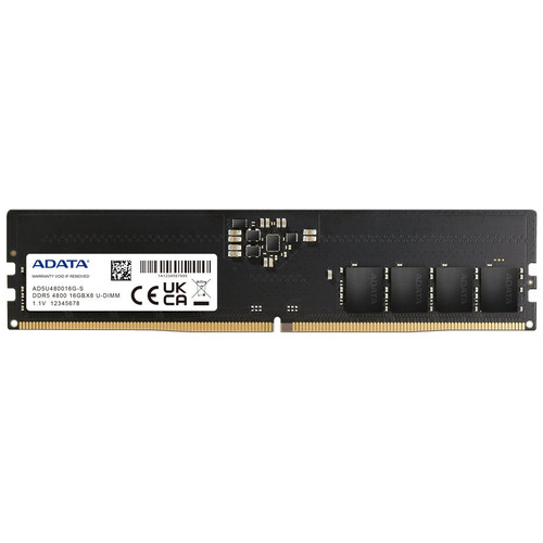 ADATA RAM AD5U480016G-S 16GB 4800Mhz DDR5-IA29 ADATA RAM AD5U480016G-S 16GB 4800Mhz DDR5