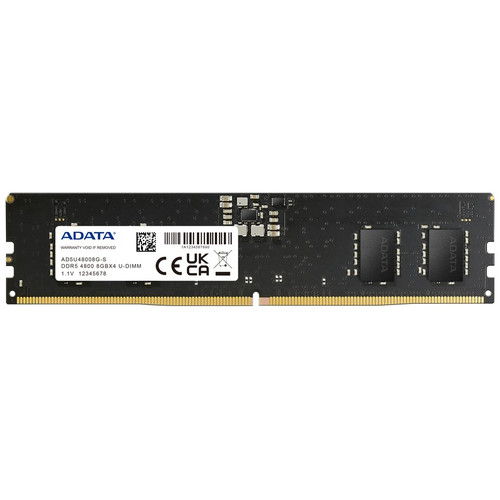 ADATA RAM AD5U48008G-S 8GB 4800Mhz DDR5-IA18 ADATA RAM AD5U48008G-S 8GB 4800Mhz DDR5