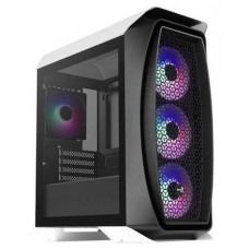 AEROCOOL AERO ONE MINI FROST WHITE MATX, 4x12CM FROST-RGB FANS, TEMPERED GLASS, FRONT MESH, FULL WATERCOOLING SUPPORT