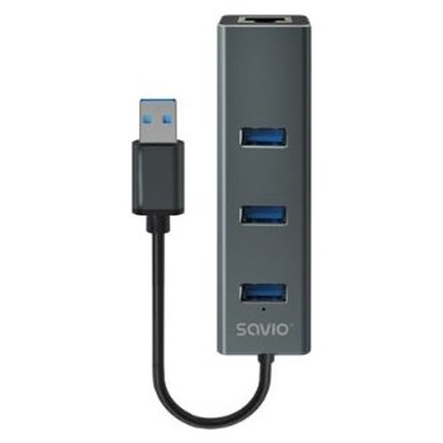 HUB USB-A A RJ-45 SAVIO AK-58-GK4 HUB USB-A A RJ-45 SAVIO AK-58