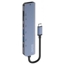HUB SAVIO 7EN1 USB-C  AK-82