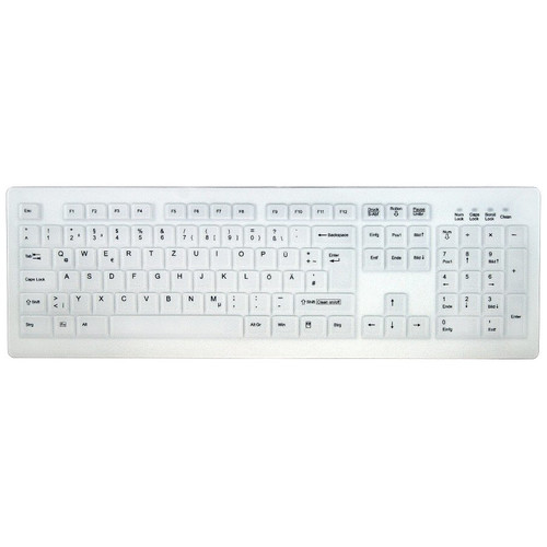 Cherry Teclado Lavable/Desinfectable USB Blanco