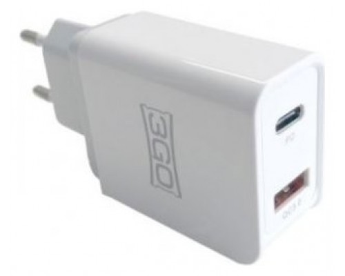 CARGADOR 3GO HOGAR USB 1QC3+1USB-C 18W