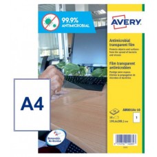 Avery AM001A4 etiqueta autoadhesiva Rectángulo Desmontable Transparente 10 pieza(s) (Espera 4 dias)