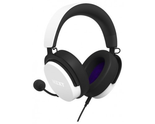 NZXT RELAY AURICULARES CON MICROFONO, DTS, BLANCO