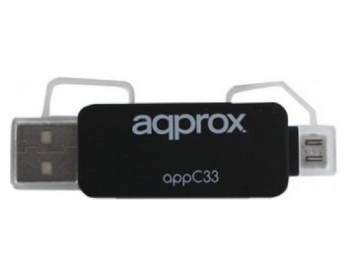 ADAPTADOR MICRO SD/SD/MMC  A USB/MICRO USB APPROX (Espera 4 dias)