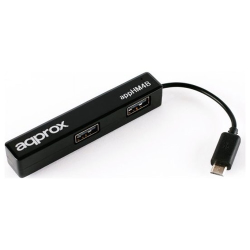 ANDROID MICRO HUB 4 PUERTOS USB NEGRO APPROX (Espera 4 dias)-SX1 ANDROID MICRO HUB 4 PUERTOS USB NEGRO APPROX (Espera 4 dias)