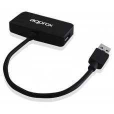 HUB USB 1X3.0 3X2.0 APPROX NEGRO