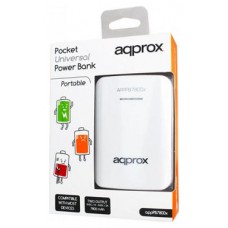 APPROX Power Bank Universal 7800 mAh (Blanco)