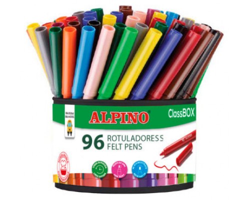 Alpino Economy pack bote 96 rotuladores de colores (Espera 4 dias)