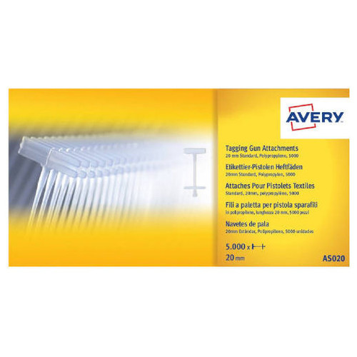 PAQUETE 5.000 NAVETES 20MM CON FORMA DE PALETA EN POLIPROPILENO AVERY AS020 (Espera 4 dias)-SX3 PAQUETE 5.000 NAVETES 20MM CON FORMA DE PALETA EN POLIPROPILENO AVERY AS020 (Espera 4 dias)