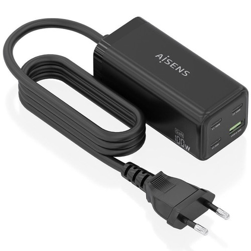 CARGADOR AISENS ASCH-100W4P054-BK-SX6 CARGADOR AISENS ASCH-100W4P054-BK