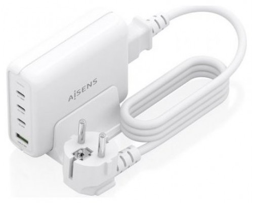 CARGADOR GAN AISENS SOBREMESA 140W 3XUSB-C PD3.1 QC4.0 QC5.0 USB-A QC3.0