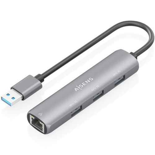 DOCK AISENS USB-A 3.0 A ETHERNET GIGABIT HUB 3USB-A-CN2 DOCK AISENS USB-A 3.0 A ETHERNET GIGABIT HUB 3USB-A