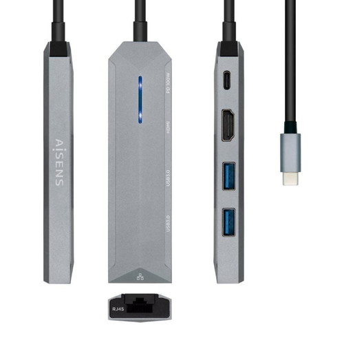 DOCK AISEN USB-C 5 EN 1 USB-C A 1xHDMI 1xRJ45 2xUSB-CN3 DOCK AISEN USB-C 5 EN 1 USB-C A 1xHDMI 1xRJ45 2xUSB