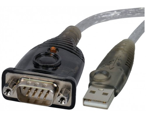Aten UC232A cambiador de género para cable USB RS-232 Plata