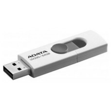 ADATA UV220 unidad flash USB 64 GB USB tipo A 2.0 Gris, Blanco