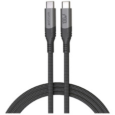 ASTRUM VMCC100 GRIS / CABLE DE CARGA VERVEMESH USB-C A USB-C / 2 METROS / 100W
