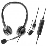 AURICULARES AXTEL FLOW STEREO USB-C + USB-A