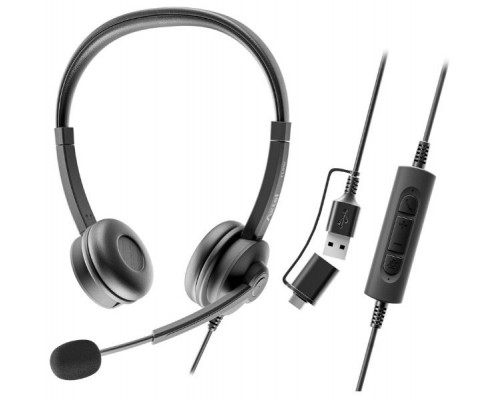 AURICULARES AXTEL FLOW STEREO USB-C + USB-A