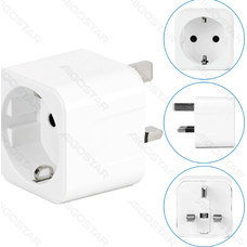 ENCHUFE DE PARED UNIVERSAL ALEMANIA A GRAN BRETAÑA BLANCO AIGOSTAR (Espera 4 dias)-SX0 ENCHUFE DE PARED UNIVERSAL ALEMANIA A GRAN BRETAÑA BLANCO AIGOSTAR (Espera 4 dias)
