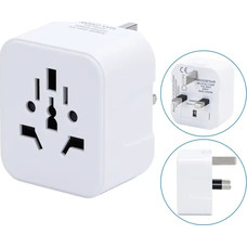 ADAPTADOR DE VIAJE UNIVERSAL A TIPO BRITANICO BLANCO AIGOSTAR (Espera 4 dias)-SX1 ADAPTADOR DE VIAJE UNIVERSAL A TIPO BRITANICO BLANCO AIGOSTAR (Espera 4 dias)