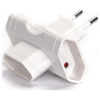 ENCHUFE DE CONVERSION ALEMAN 1 A 3 10A BLANCO AIGOSTAR (Espera 4 dias)-0SX ENCHUFE DE CONVERSION ALEMAN 1 A 3 10A BLANCO AIGOSTAR (Espera 4 dias)