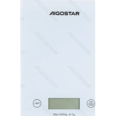 BASCULA DE COCINA DE 5 KG BLANCO AIGOSTAR (Espera 4 dias)-SX1 BASCULA DE COCINA DE 5 KG BLANCO AIGOSTAR (Espera 4 dias)
