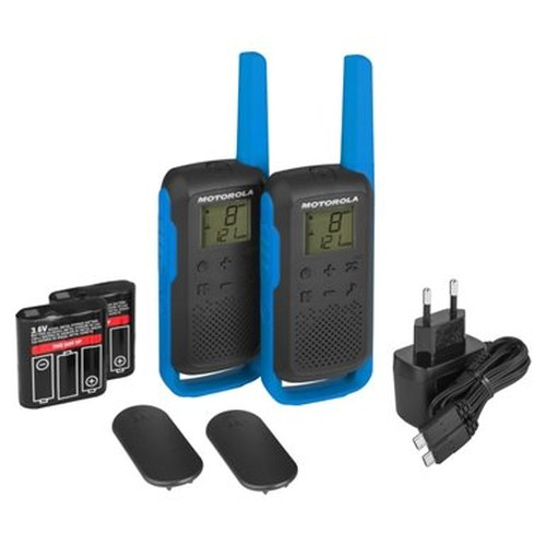 MOTOROLA T62 Walkie Talkie 8Km 16CH Azul Duo-IA11 MOTOROLA T62 Walkie Talkie 8Km 16CH Azul Duo