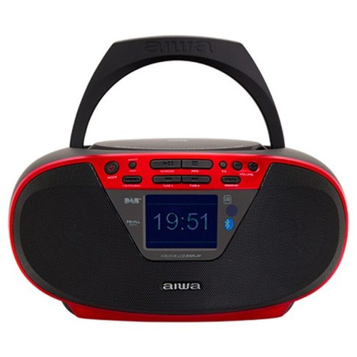 AIWA BBTU-500DAB ROJO / RADIO CD PORTÁTIL-M013 AIWA BBTU-500DAB ROJO / RADIO CD PORTÁTIL