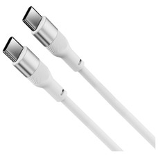 KSIX BCL060WAS01 BLANCO / CABLE DE CARGA Y DATOS 1 METRO / USB-C A USB-C / CARGA ULTRARR&Aacute;PIDA 60W