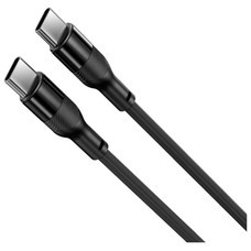 KSIX BCL060WAS02 NEGRO / CABLE DE CARGA Y DATOS 1 METRO / USB-C A USB-C / CARGA ULTRARR&Aacute;PIDA 60W