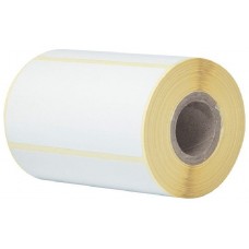 BROTHER Caja de 8 rollos de etiquetas termicas blancas -  Cada rollo contiene 400 etiquetas de 76mm
