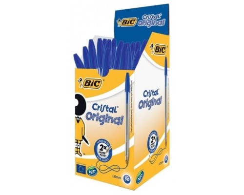 BOLIGRAFO TINTA BIC AZUL CAJA 50U