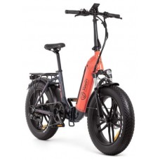 EBIKE  LUXOR - URBAN - FAT 20” X 4 - BAT. INTEGRADA Y EXTRAIBLE - NEGRO/CORAL