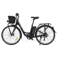 YOUIN YOURIDE Paris - PASEO - RUEDA 26&rdquo; - BAT. INTEGRADA Y EXTRAIBLE - NEGRA