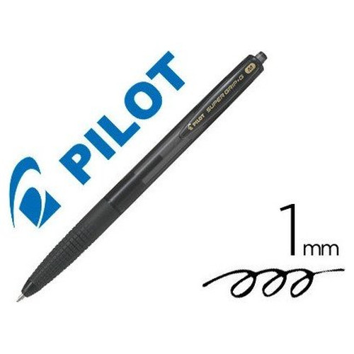 BOLÍGRAFO SUPER G NEGRO PILOT BPGG-8R-M-B-MR0 BOLÍGRAFO SUPER G NEGRO PILOT BPGG-8R-M-B