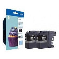 TINTA BROTHER LC-123BK NEGRO PACK 2 UD