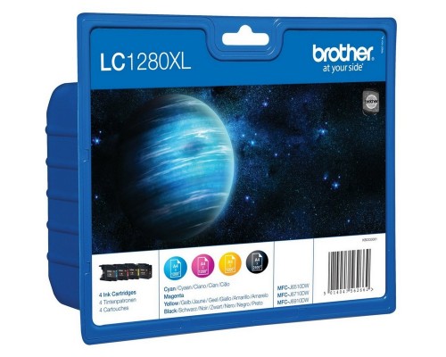 TINTA BROTHER LC1280XL PACK 4 CARTUCHOS BCMY