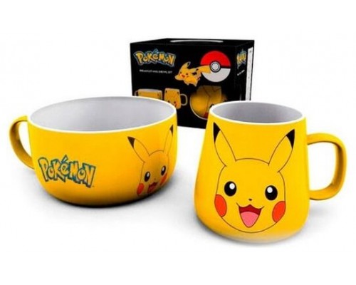 Set desayuno pokemon pikachu taza &